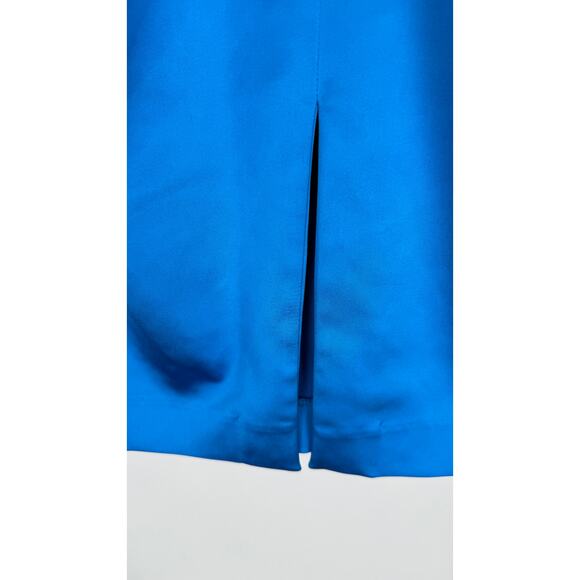 Tadashi Collection Womens Blue Sheath Dress V Neck Size Medium Sleeveless Formal - Picture 8 of 11